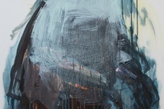 Laborer 9, Mixed Media on Mylar, 60” x 36”, 2025