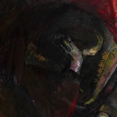 Head in Hand, 60 x 36 inches, Mixed Media, 2009