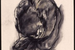 Grief, 36 x 36 inches, Charcoal, 2001