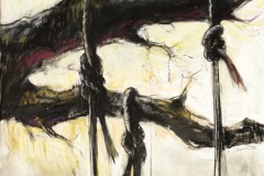 The Mud Flat Drawings; The Devil’s Tree, 36 x 36 inches, Mixed Drawing Media, 2005