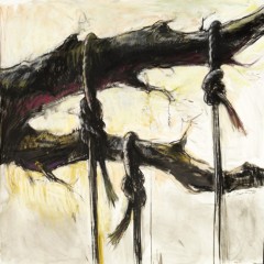 The Mud Flat Drawings; The Devil’s Tree, 36 x 36 inches, Mixed Drawing Media, 2005