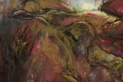 The Mud Flat Drawings; Dawn, 40 x 36 inches, Mixed Drawing Media, 2005