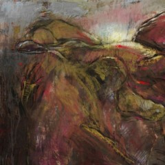 The Mud Flat Drawings; Dawn, 40 x 36 inches, Mixed Drawing Media, 2005