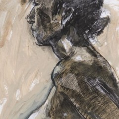 Figure Drawing, 36 x 24 inches, Mixed Media, 2016