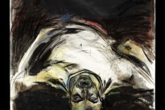 The Mud Flat Drawings; Engulfed, 60 x 36 inches, Mixed Drawing Media, 2005
