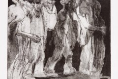 The Gathering, 12 x 12 inches, Intaglio, 2017