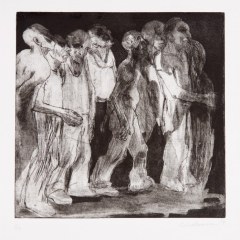 The Gathering, 12 x 12 inches, Intaglio, 2017