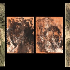 Gates of Hell, 48 x 90 inches, Lithograph/Woodcut, 2010-11