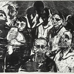 People, 30 x 40 inches, Woodcut, 2016