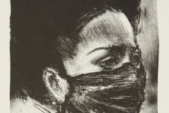 Mask, 8 x 6.75 inches, Lithograph, 2020