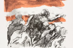 January Sixth I, 18 x 21 inches, Lithograph, 2021