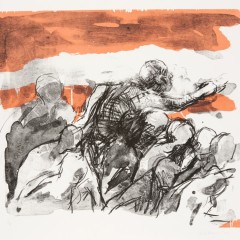January Sixth I, 18 x 21 inches, Lithograph, 2021