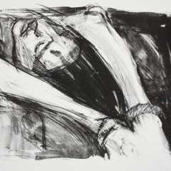 <em>Woman with Hands Bound,</em> size tk, Lithograph, 2013