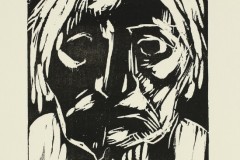 From the Heads portfolio, 7 x 5 inches, woodcut, 2013