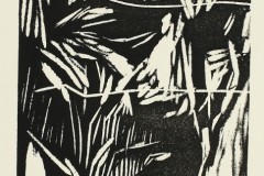 From the Heads portfolio, 7 x 5 inches, woodcut, 2013