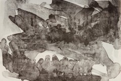From the accordion book I had a Home Once, Syria, 14 x 22 inches, Lithograph, 2022