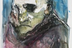 Head of a Man, 24 x 18 inches, Monotype, 2005