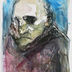 Head of a Man, 24 x 18 inches, Monotype, 2005