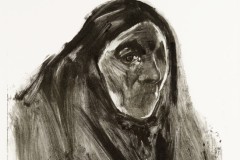 Portrait of a Woman, 24 x 18 inches, Monotype, 2017