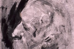 Head of a Man, 19 x 8 inches, Monotype, 2006