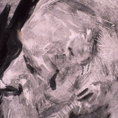 <em>Head of a Man,</em> 19 x 8 inches, Monotype, 2006