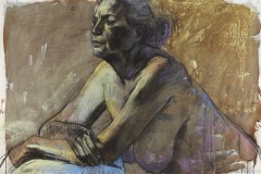 Figure II, 36 x 40 inches, pastel, 2018