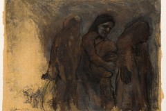 Migration VIII, 18 x 24 inches, Pastel over Ink, 2015-16