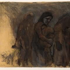 Migration VIII, 18 x 24 inches, Pastel over Ink, 2015-16