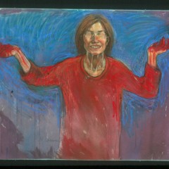 The Fanatic, 30 x 40 inches, Pastel, 2002
