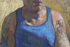  Brian, Pastel,  40 x 30 inches, 2022