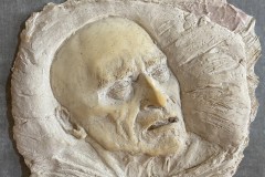  JS 2019, 18 x 20 x 2, Plaster, 2020
