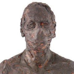 <em>Man with Crossed Arms,</em> 8 x 5 x 5 inches, Terracotta, 2021