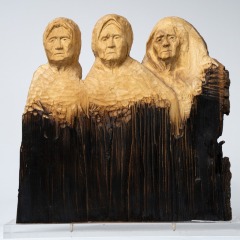 Las Madres, Wood, 21” x 19” x 7”, 2025