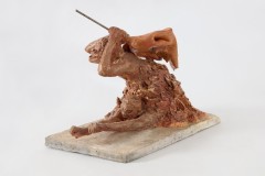 Insurrection, 18 x 23 x 15 inches, Terracotta/Metal/Concrete, 2021