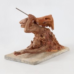 Insurrection, 18 x 23 x 15 inches, Terracotta/Metal/Concrete, 2021