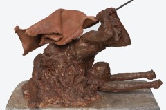  Insurrection, 18 x 23 x 15 inches, Terracotta/Metal/Concrete, 2021