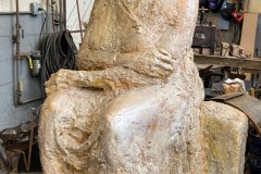  Grandma, 72, x 46 x 46 inches, Plaster, 2022